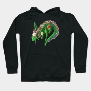 Kawaii Flower Dragon - Without Background Hoodie